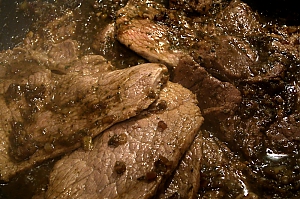 Gebratenes Kalbfleisch