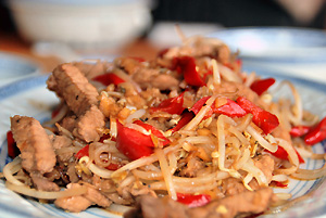 Scharf gebratenes Schweinefilet