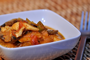 H&auml;hnchen in w&uuml;rziger Kokosnusssauce