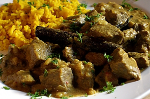 Lamm mit gebratenen Gew&uuml;rzen