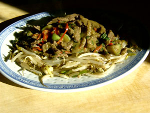 Gr&uuml;nes Rindfleischcurry