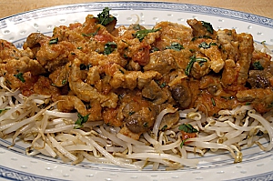 Rotes Schweinefleisch-Curry