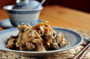 Pikantes Schweinefleisch