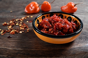 Scharfe rote Gew&uuml;rzpaste